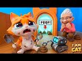 🐱 Sad Cat's Funny Poop Mystery! 😂 Grandma Can't Stop Laughing | I Am Cat Gameplay