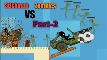 Stickman vs Zombies Hard Mode !! chapter-2 Part-2💀👽