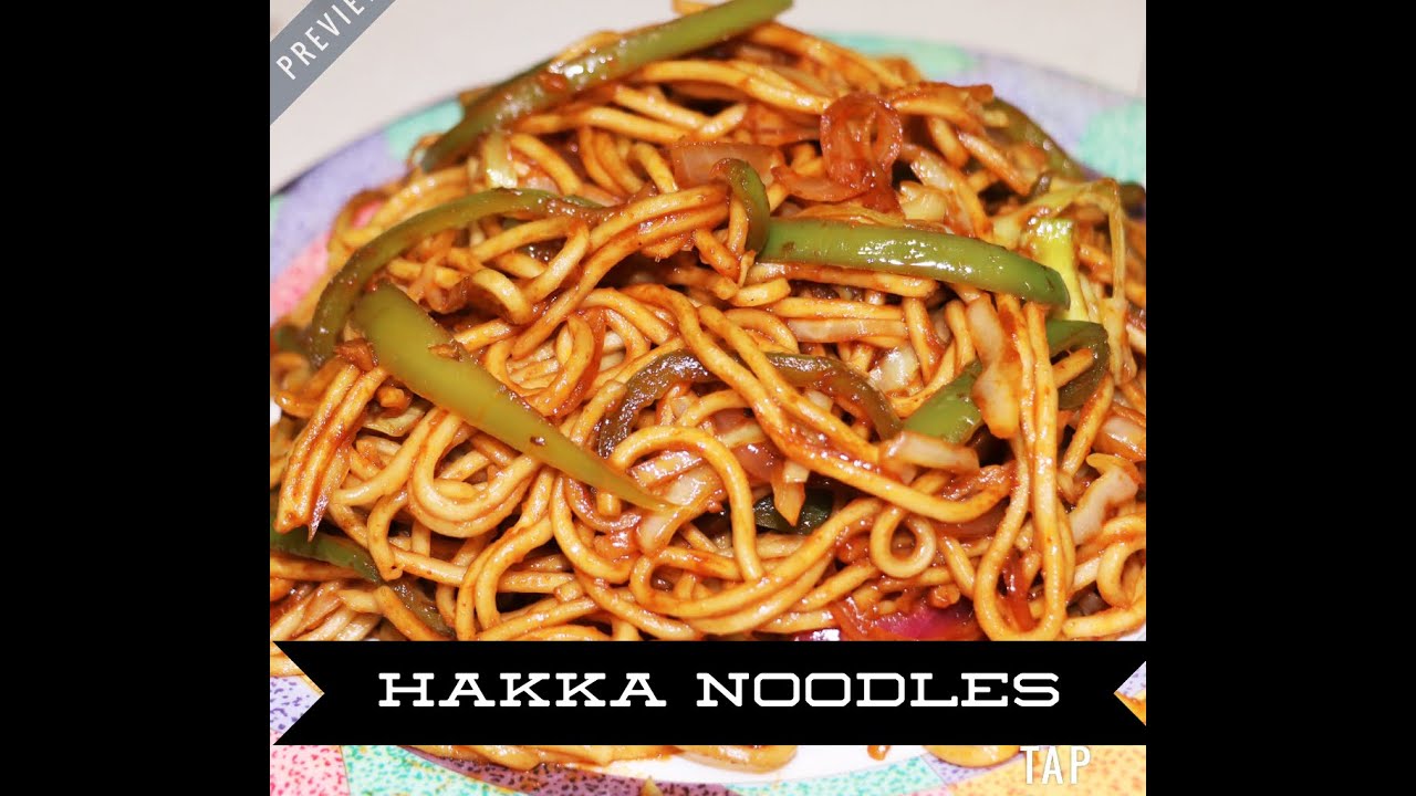 Chilli garlic noodles (Hakka noodles ) - YouTube