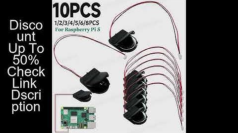 1-10x For Raspberry Pi 5 RTC Battery Box Real Time Clock Holder with Battery/without Battery RTC Clo