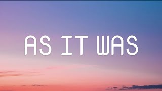 Harry styles - As It Was (Lyrics)