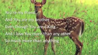 Video thumbnail of "As the Deer ~ Any Given Day ~ lyric video"