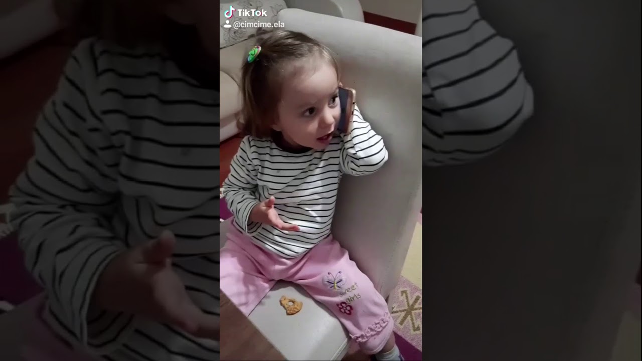 gülme garantili bebek telefon konuşması Cimcime Ela 2020