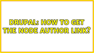 Drupal: How to get the node author link?