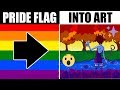 ARTIST TURNS LGBT PRIDE FLAGS INTO ART