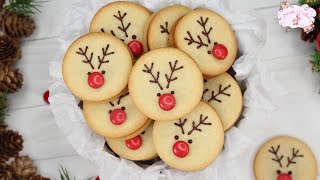 Galletas de mantequilla rellenas de Nutella Rudolph I Galletas Fáciles Navidad - Priscila&#39;s Cookies