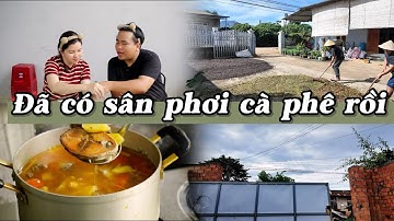 Bài toán sân phơi, hai vị khách dễ thương và bún cá ngừ nóng hổi #cuocsongnongthon #maphayke