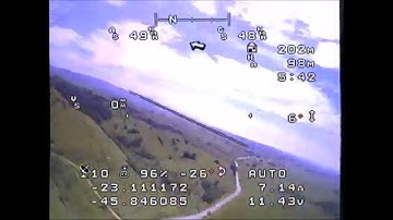 FPV Zagi wing - Testing APM AUTO mode -