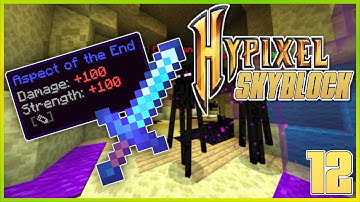 I Can FINALLY Craft the Aspect of The End! | Minecraft Hypixel Skyblock - Ep 12