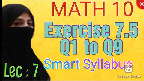 Exercise 7.5 [ Q1 to Q9 ] Math Class 10 || Unit 7 || Trigonometry ||Ocean of Knowledge