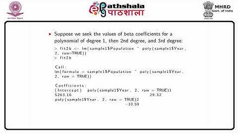 M-05. Polynomial regression fitting using poly and loess in R