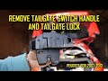 Peugeot 308 Tailgate Switch Handle and Lock System Removal