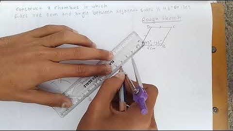 Construction of rhombus with compass B1