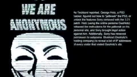 The Reason PSN Is Down! Message From Anonymous