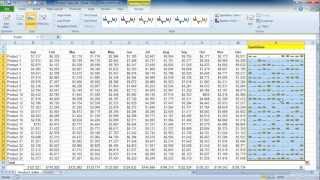Excel 2010: Using Sparklines