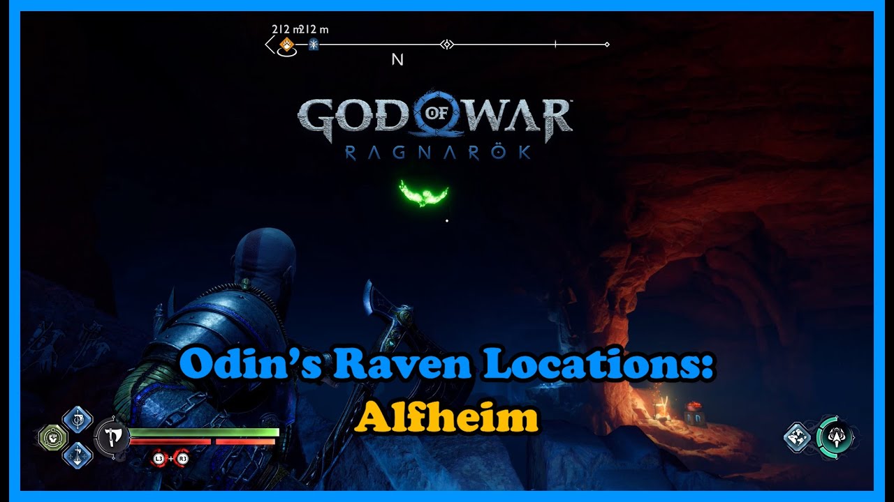 God of War Ragnarok - Where to find Odin's Ravens in Alfheim