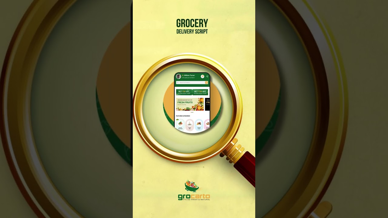 Launch grocery ordering app | Grocarto