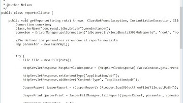 Crear Reportes Web en JAVA (Diseño de Reporte sencillo sin parametros) Parte II