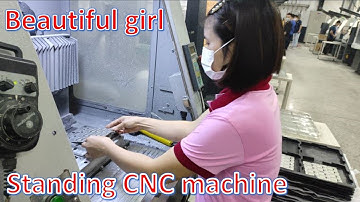 CNC Working Process. CNC 3 Axis Machining Electronics Part Maker