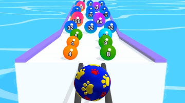 BALL RUN 2048 Game All Levels Walkthrough Games New Update Mobile Gameplay