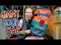 Whats Inside My GIANT SOUP CAN Bag?! - Time Capsule Bag