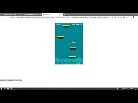 FLAPPY JUMP GAME IN HTML5, JAVASCRIPT WITH SOURCE CODE | Source Code & Projects