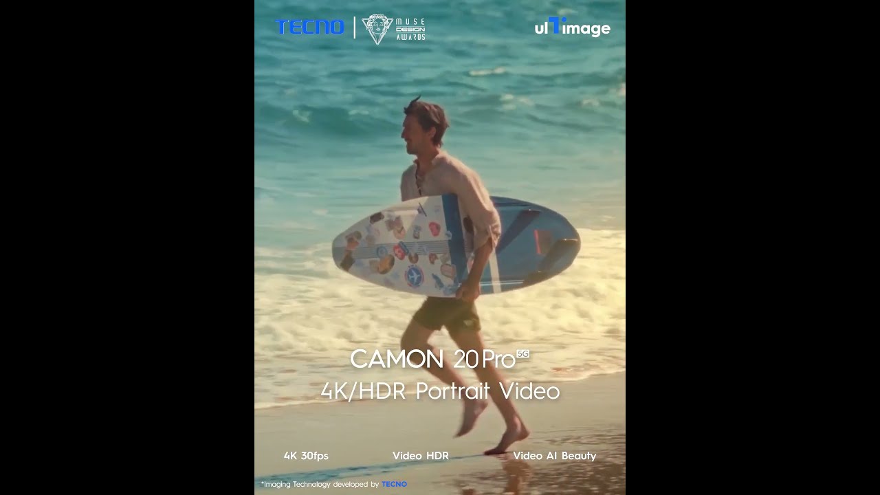 TECNO CAMON 20 Pro 5G 4K HDR Portrait Video Feature