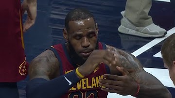 LeBron James Bloody Injury vs Pacers GAME 6 April 27, 2018
