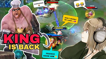 FRANCO TROLLING IN RANKED - STILL GOT MVP 😂 ✅  | FRANCO FUNNY GAMEPLAY | MOBILE LEGENDS BANG BANG