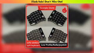New Arrival NEW Sofle Low Profile Wireless Split Keyboards Kit Custom Roller Joystick Nice View Scr
