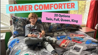 REVIEW: Ultimate Playstation Gamer Bed Comforter (Twin, Full, Queen, King) 20 Other Pattern Options