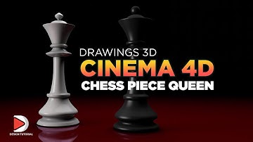 How to Create 3D Chess piece Queen in Cinema 4D