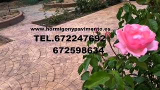 Como Se Hace Hormigon Impreso EL CHAPARRAL,Murcia Tel.672247692
