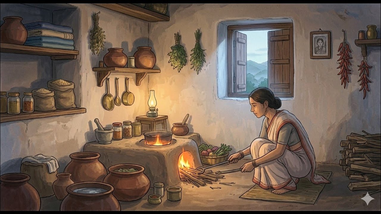 Village traditional women life #giblivideo1 #animation 