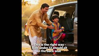 குழந்தைய கார் முன் சீட்டுல உட்கார வைக்கலாமா? #carairbag  #airbag #carwhatsappstatus