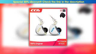 Deal CCA C12 5BA+1DD Hybrid Hanging In Ear Headset 12 Drivers Unit HIFI DJ Monitor Earphone Earbuds