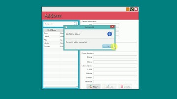 JavaFX Address Book Application with Source Code