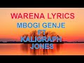 Mbogi Genje ft Khaligraph Jones Warena official lyrics