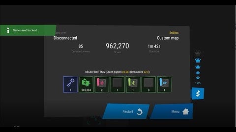 Farming green papers Infinitode 2 v. 1.7.1, 8 portals, Splash and 2 Canons, 545k GP /1:42 min.