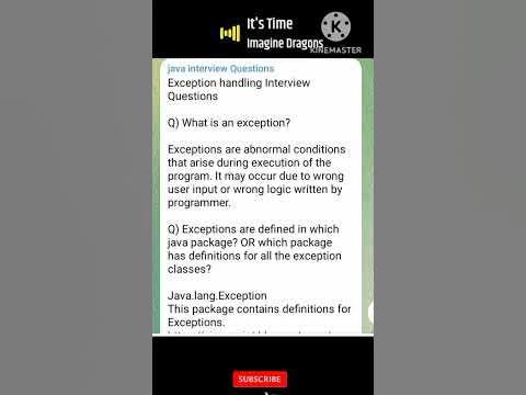 Exception handling interview - YouTube