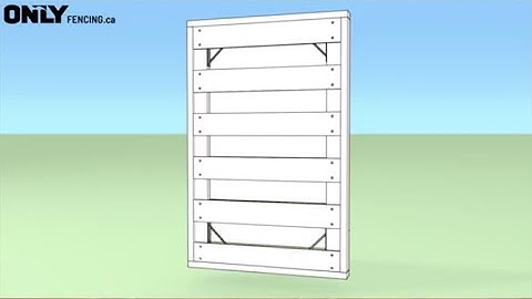 ONLY Fencing Horizontal Shadow Box Gate Instructions