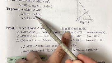 Pythagoras theorem | class 10 geometry chapter 2 explanation of similarity of right angled triangle