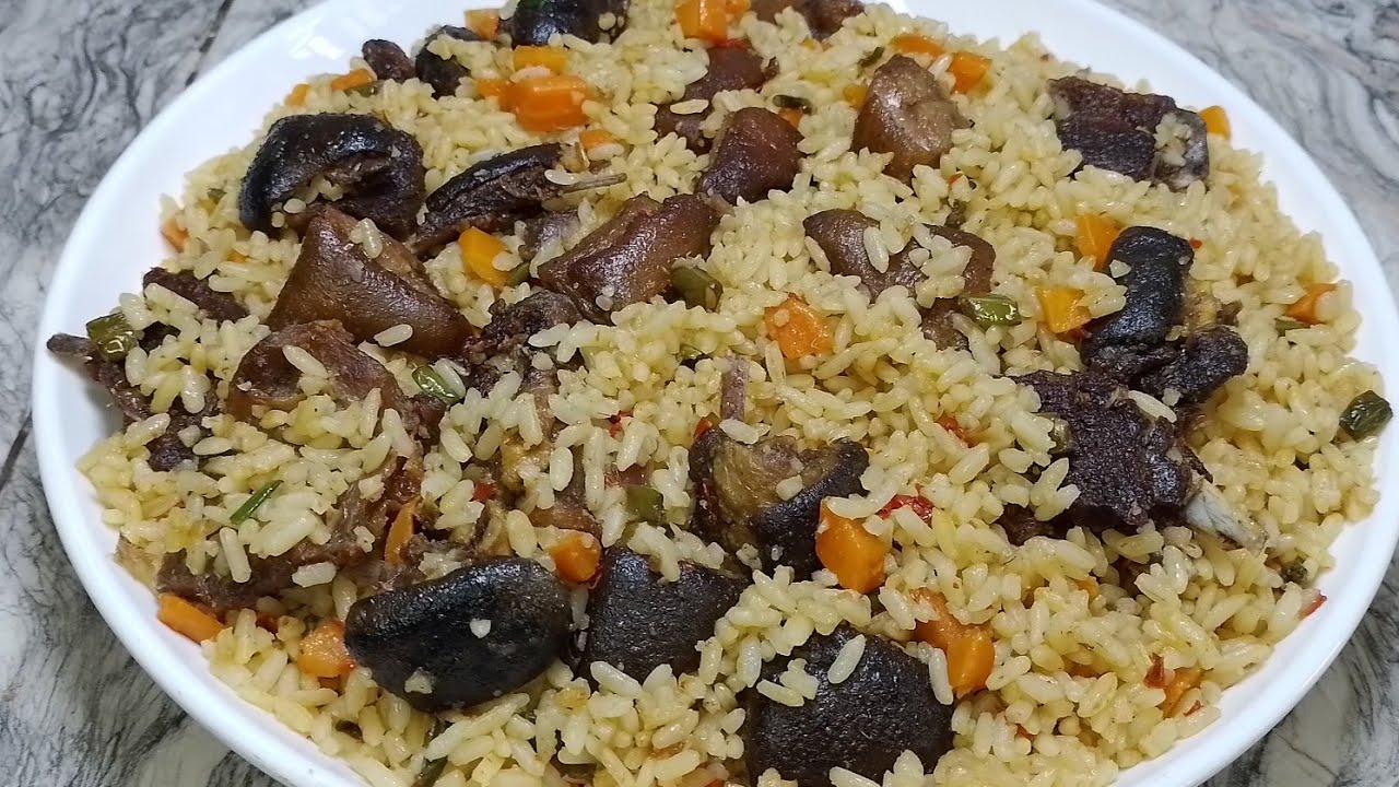 GOAT MEAT FRIED RICE/ ASUN FRIED RICE RECIPE - YouTube