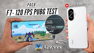 POCO F7 - 120 FPS Pubg Test After 3.9 Update, Heating & Battery Test 🔥