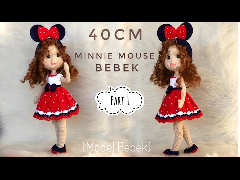 PART 1 | 40cm Amigurumi MINNIE MOUSE  Bebek (ENG SUBTITLES ON) subtítulos  EL ESPAÑOL