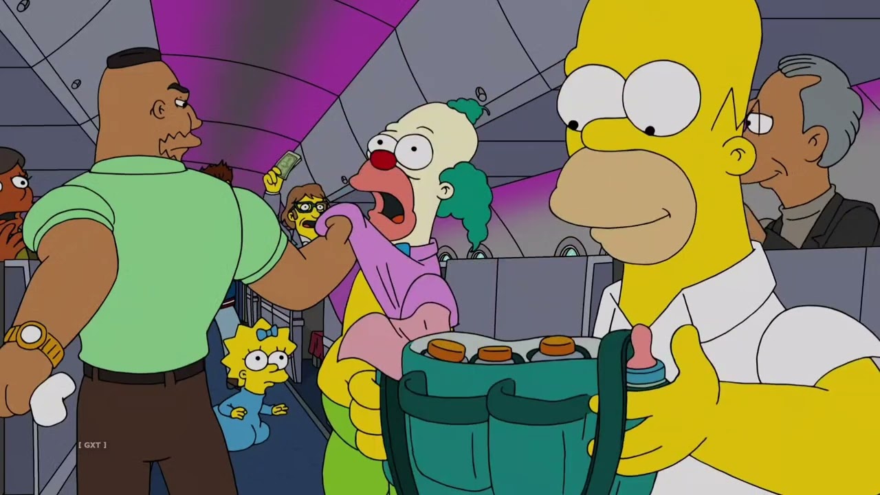 The Simpsons: Homer on Maggie duty.