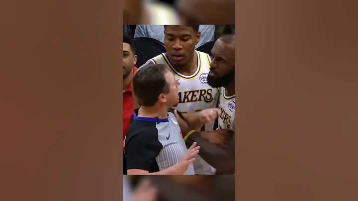 Lebron gets heated at Dillon Brooks Lip Reading #nba  #shorts