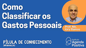 Como categorizar as despesas pessoais?