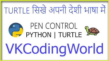 Pen Control in turtle | Turtle | Python