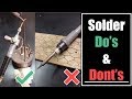 Jewelry Soldering do's and dont's - solder 101